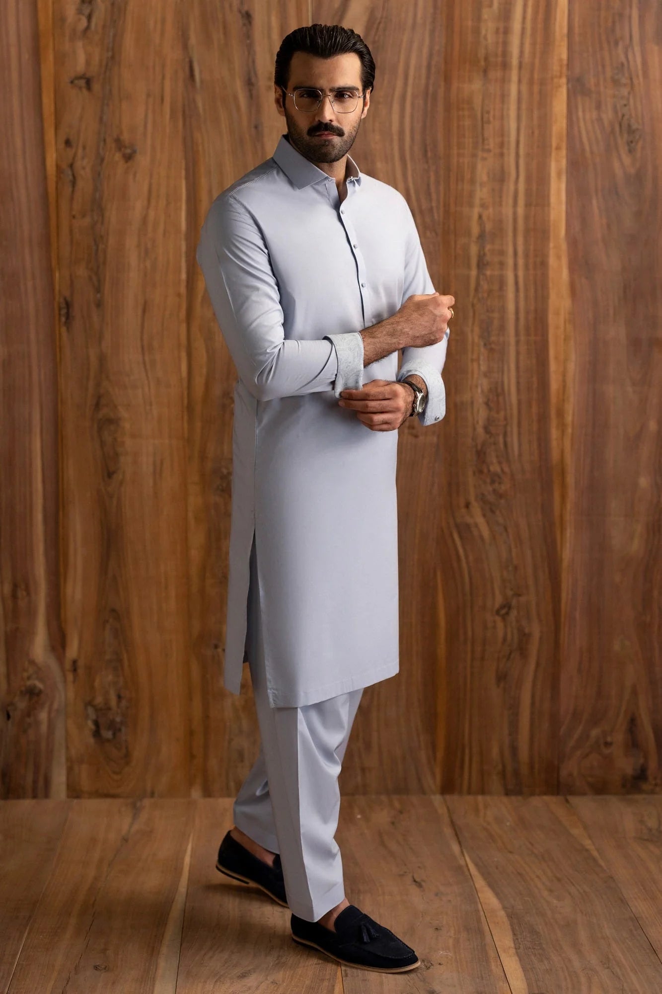 Light Blue Exclusive Kameez Shalwar
