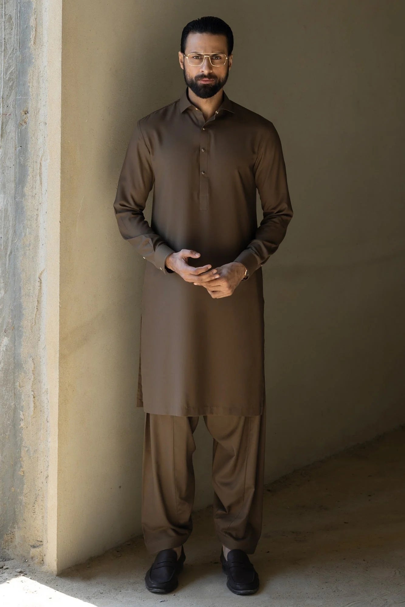 Olive Exclusive Kameez Shalwar