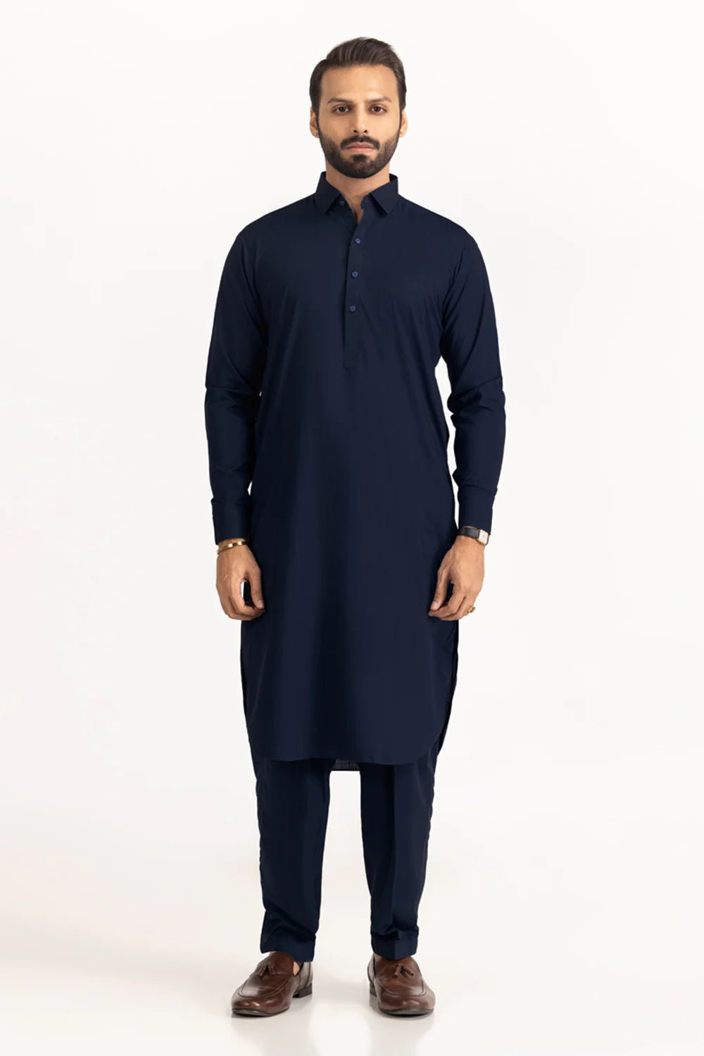 Conran Navy Blue Kameez Shalwar