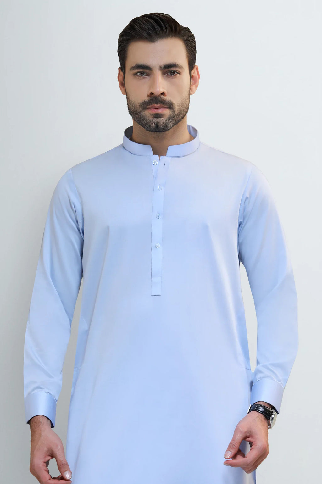 Light Blue Cotton Shalwar Kameez
