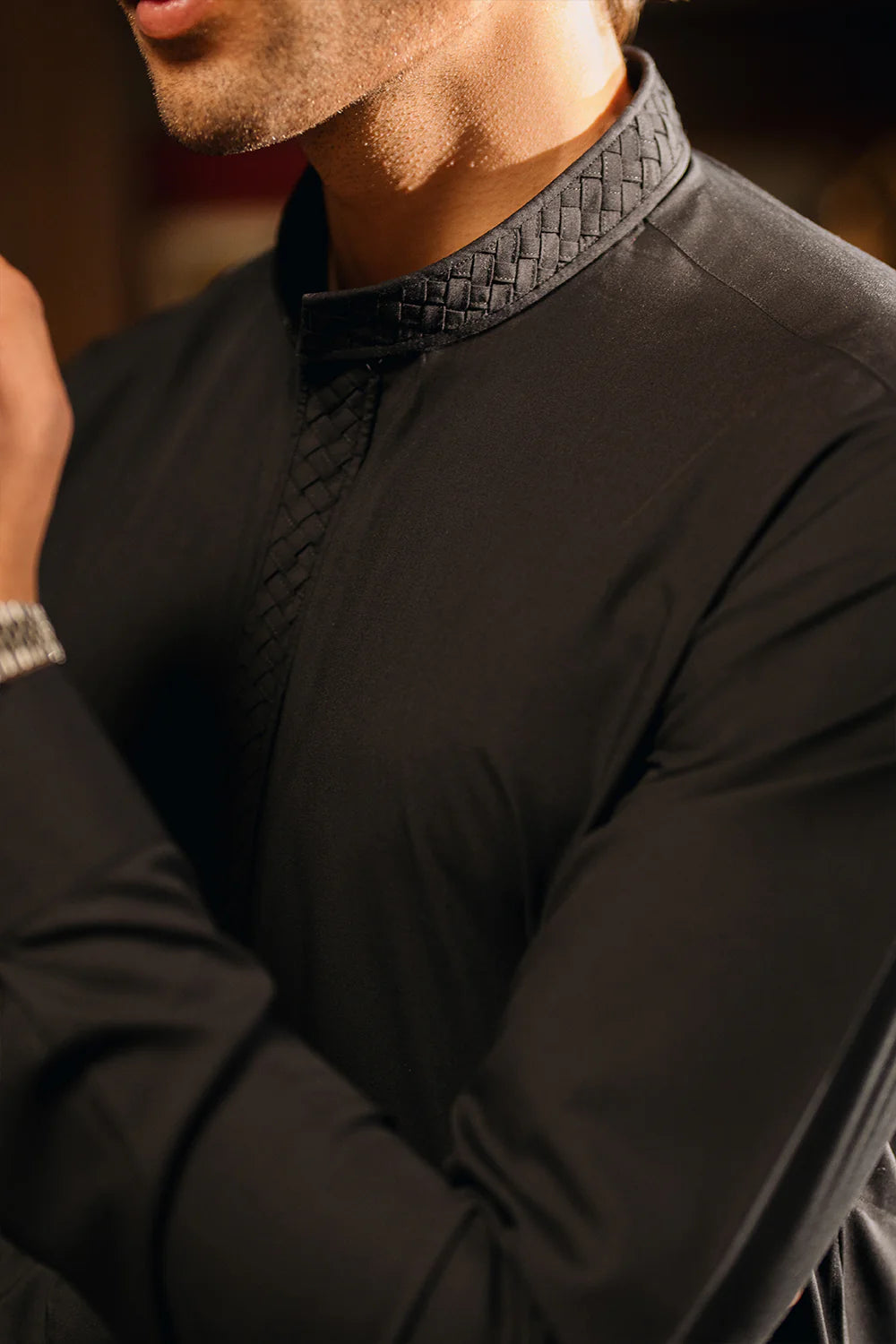 Deep Black Shalwar Kameez