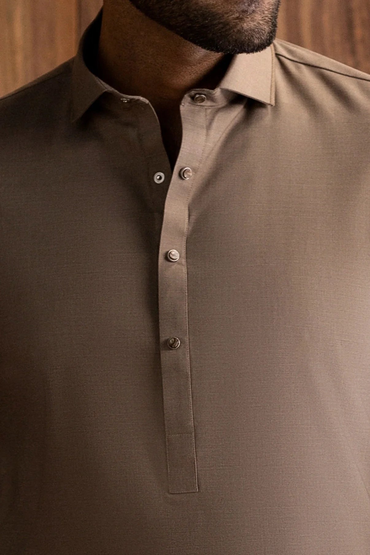Dark Sand Exclusive Kameez Shalwar