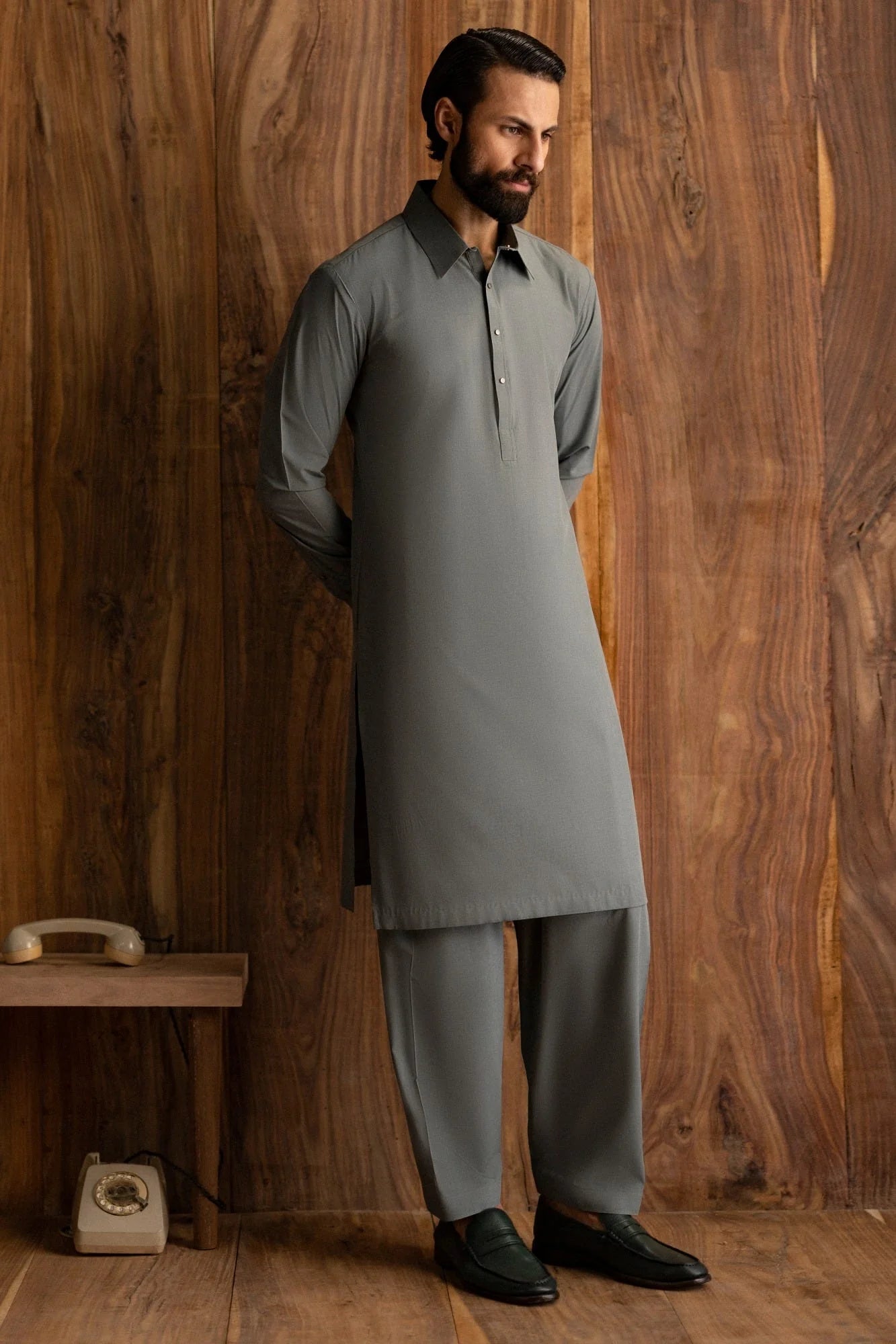 Sage Green exclusive kameez shalwar