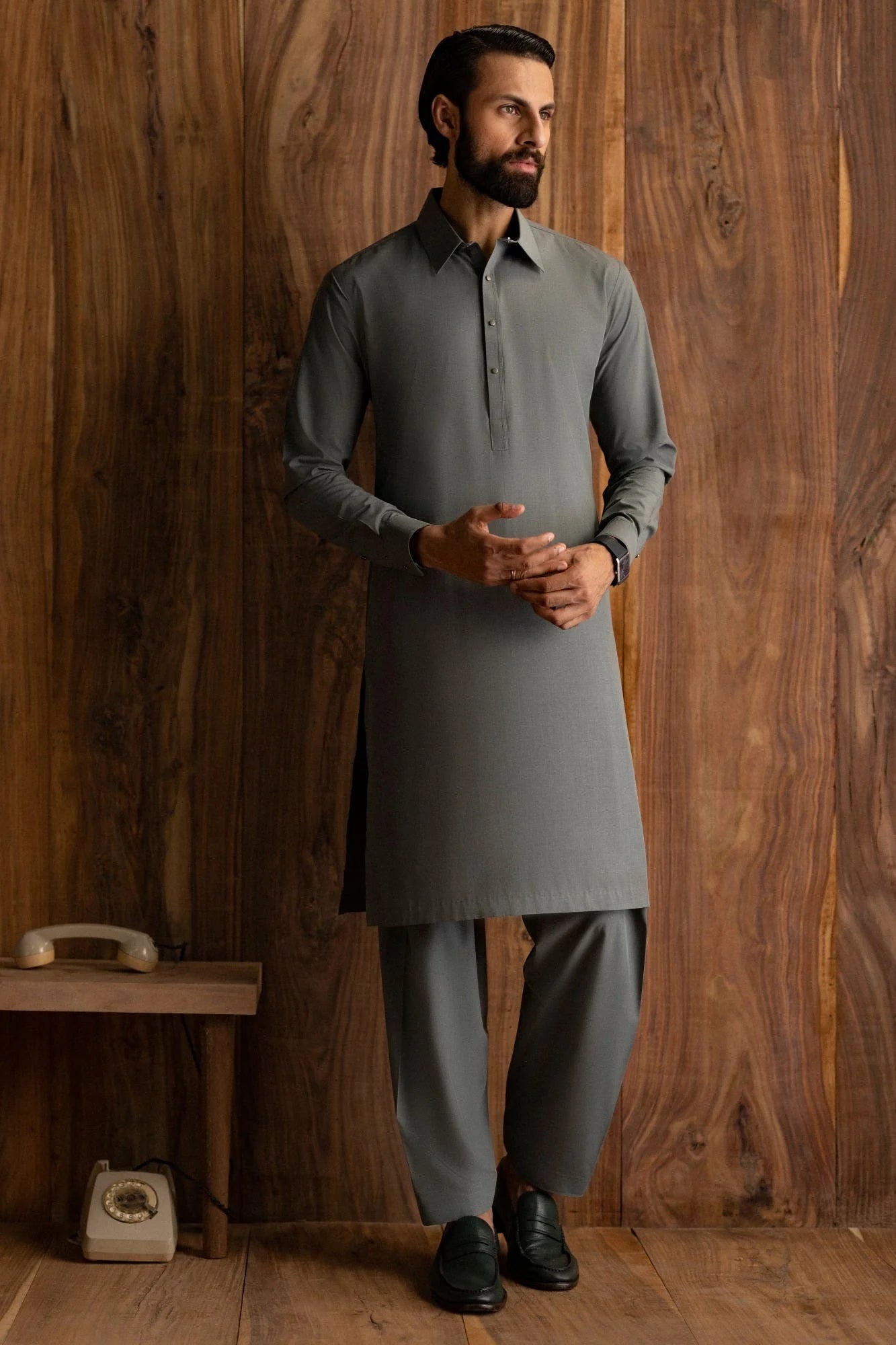 Sage Green exclusive kameez shalwar