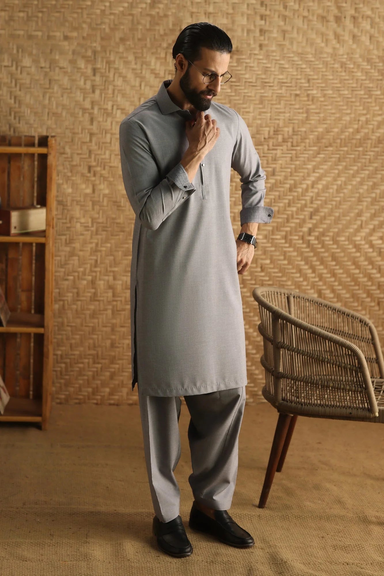 Light heather Fabric kameez shalwar