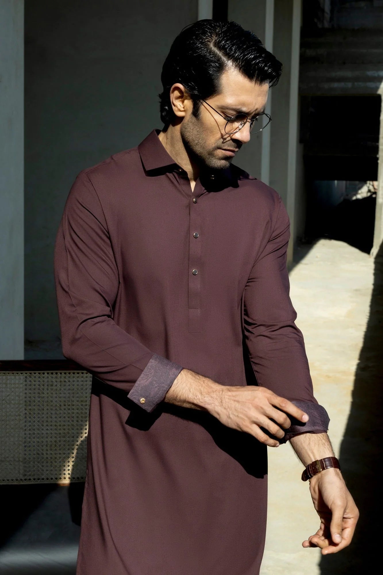 Burgundy Exclusive Kameez Shalwar