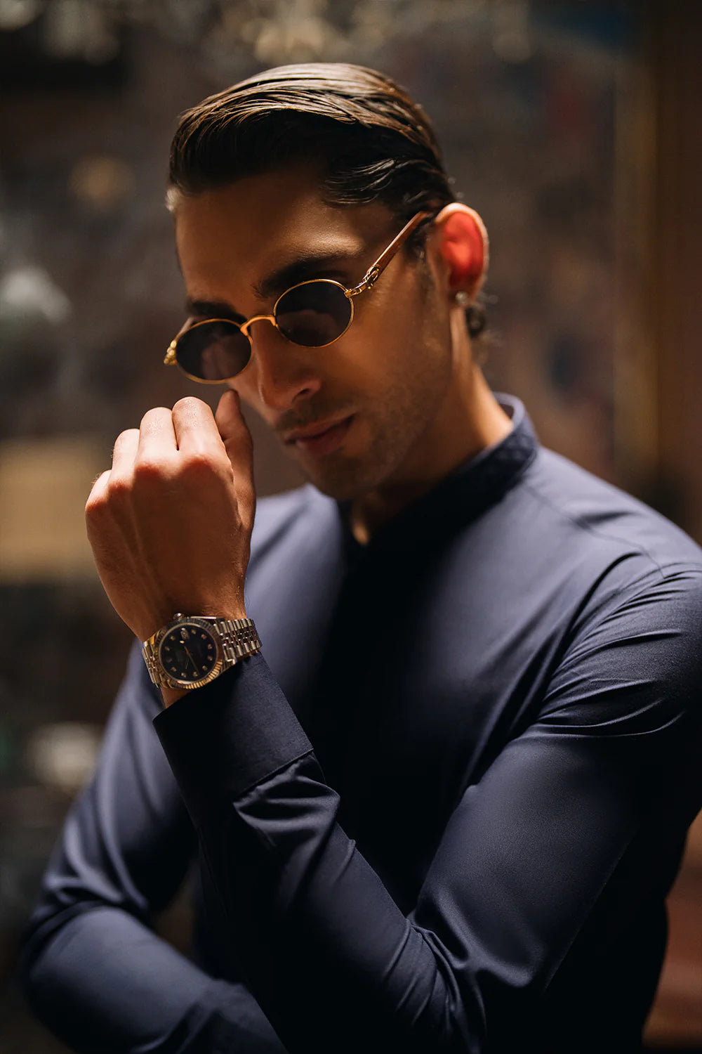 Beacon Blue Shalwar Kameez