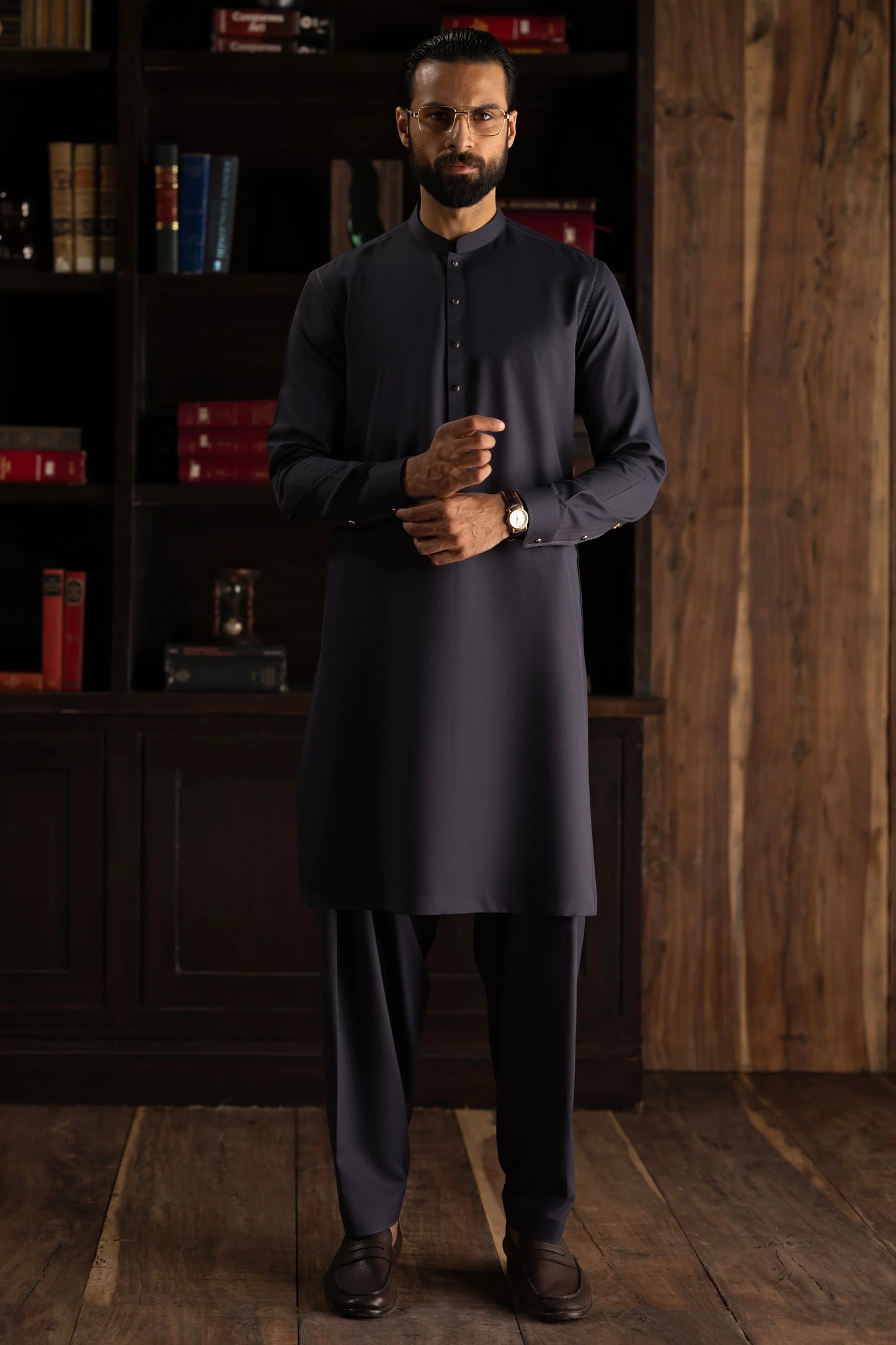 Purple Grey Exclusive kameez shalwar