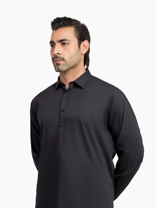 Men's Black Shalwar Kameez