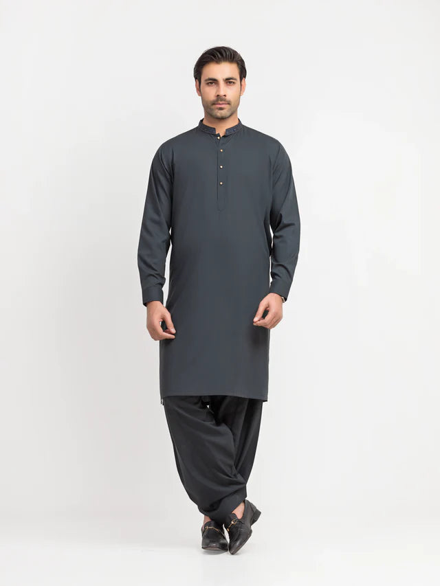 Men's Dark Teal Shalwar Kameez