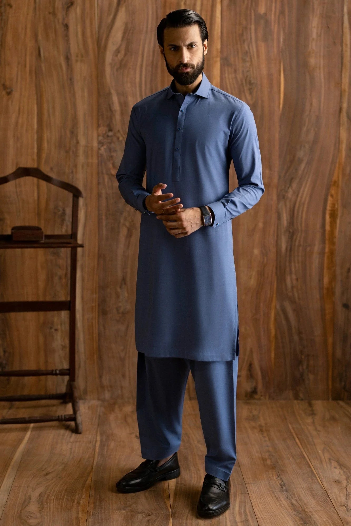 Denim Blue Exclusive Kameez Shalwar