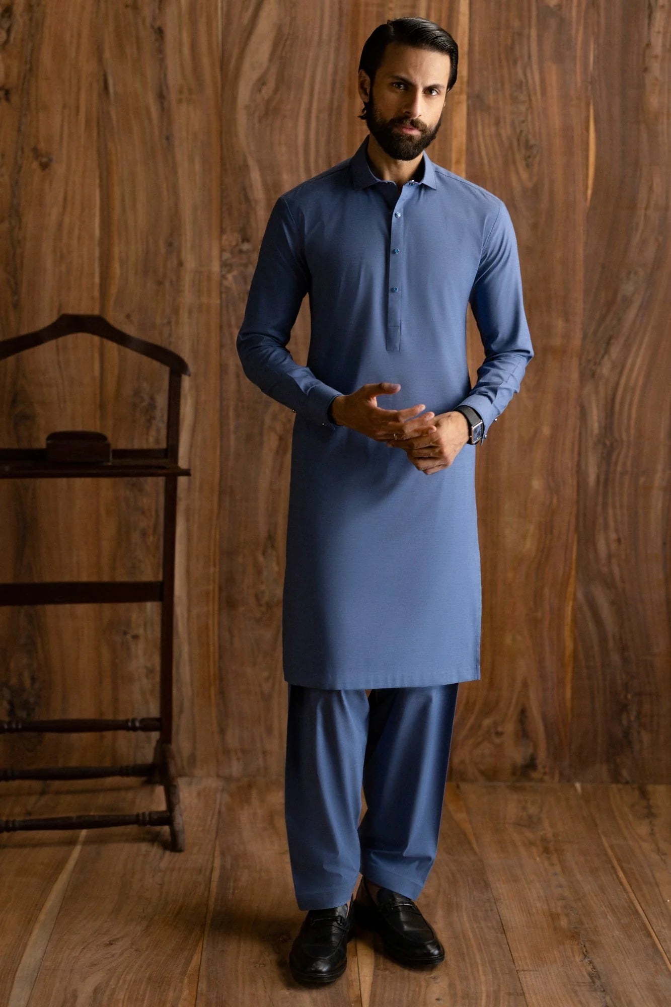 Denim Blue Exclusive Kameez Shalwar
