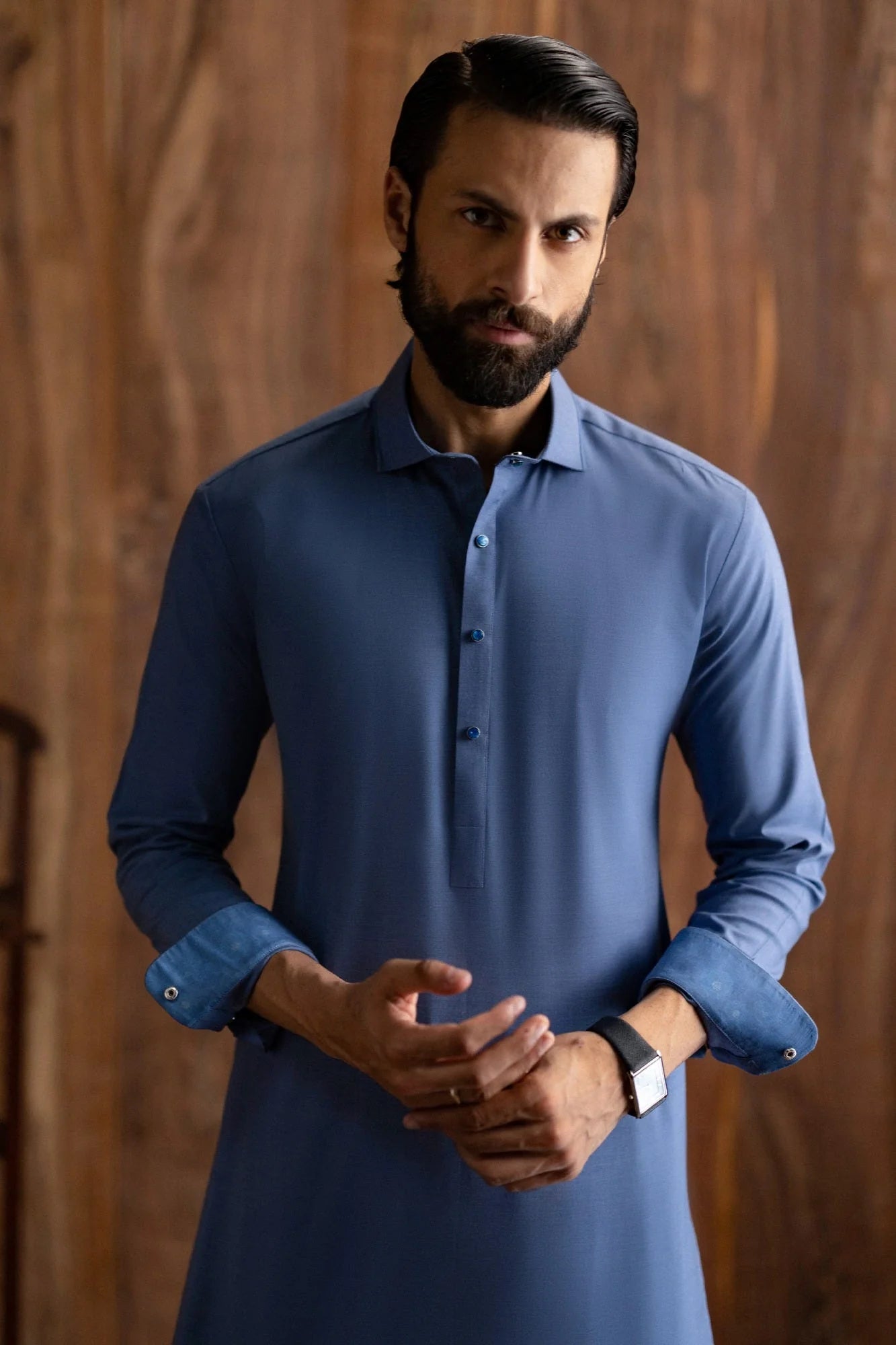 Denim Blue Exclusive Kameez Shalwar