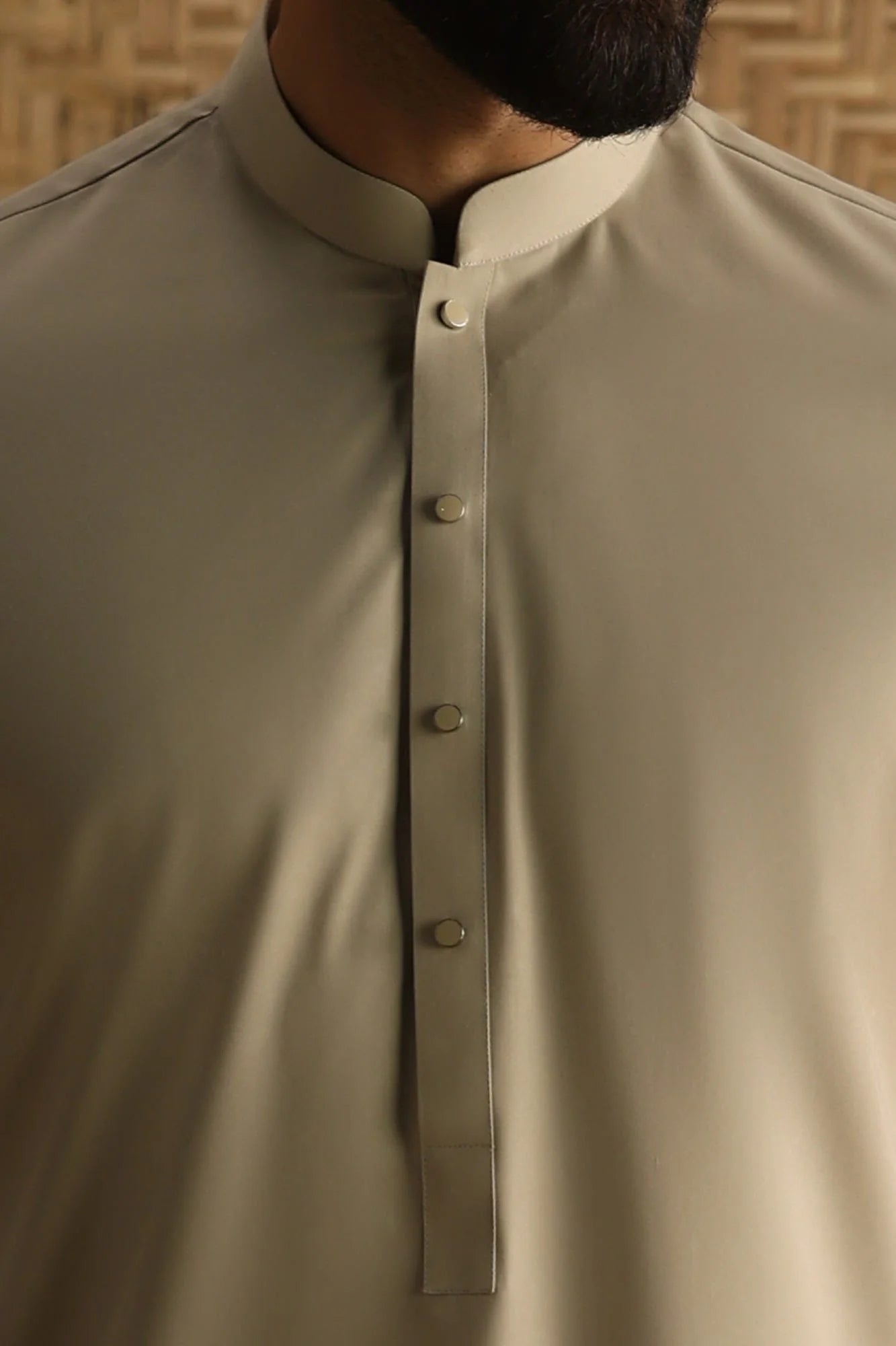 Light Khaki Exclusive kameez shalwar