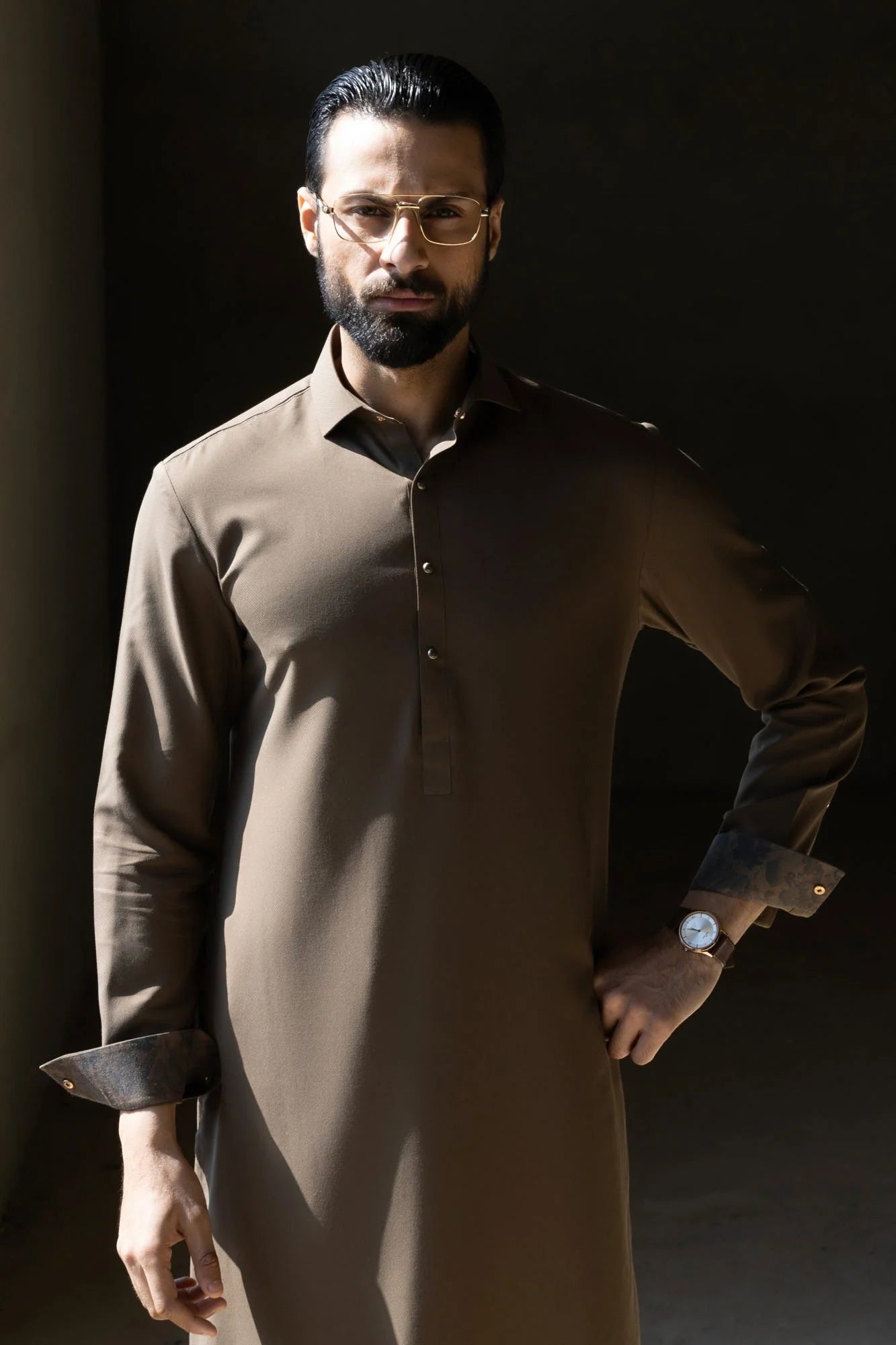 Olive Exclusive Kameez Shalwar