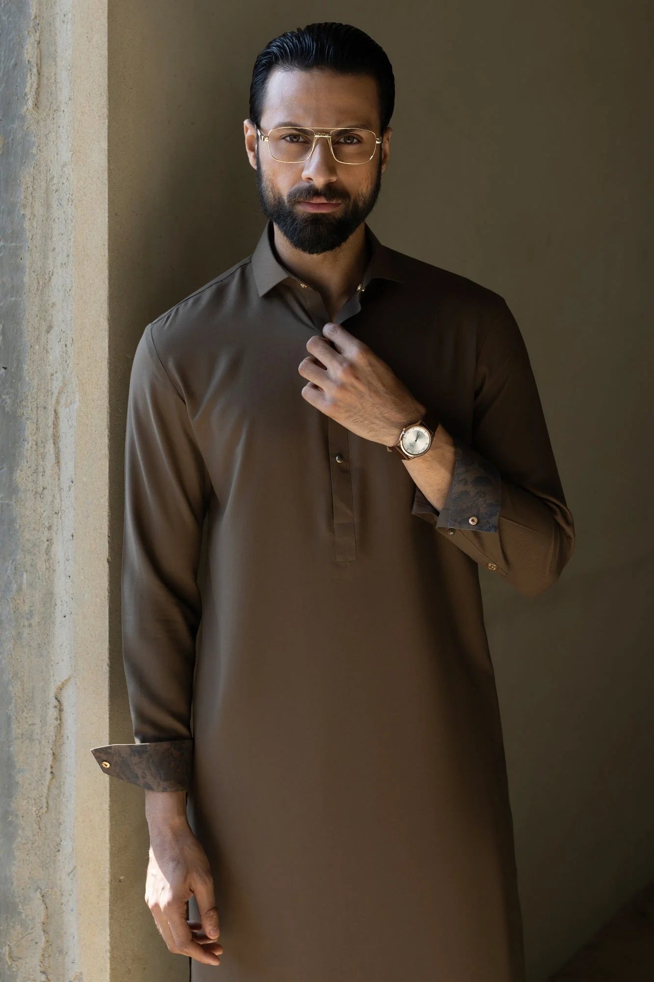 Olive Exclusive Kameez Shalwar