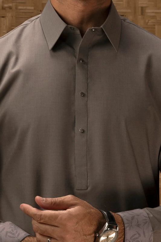 Grey  Exclusive kameez shalwar