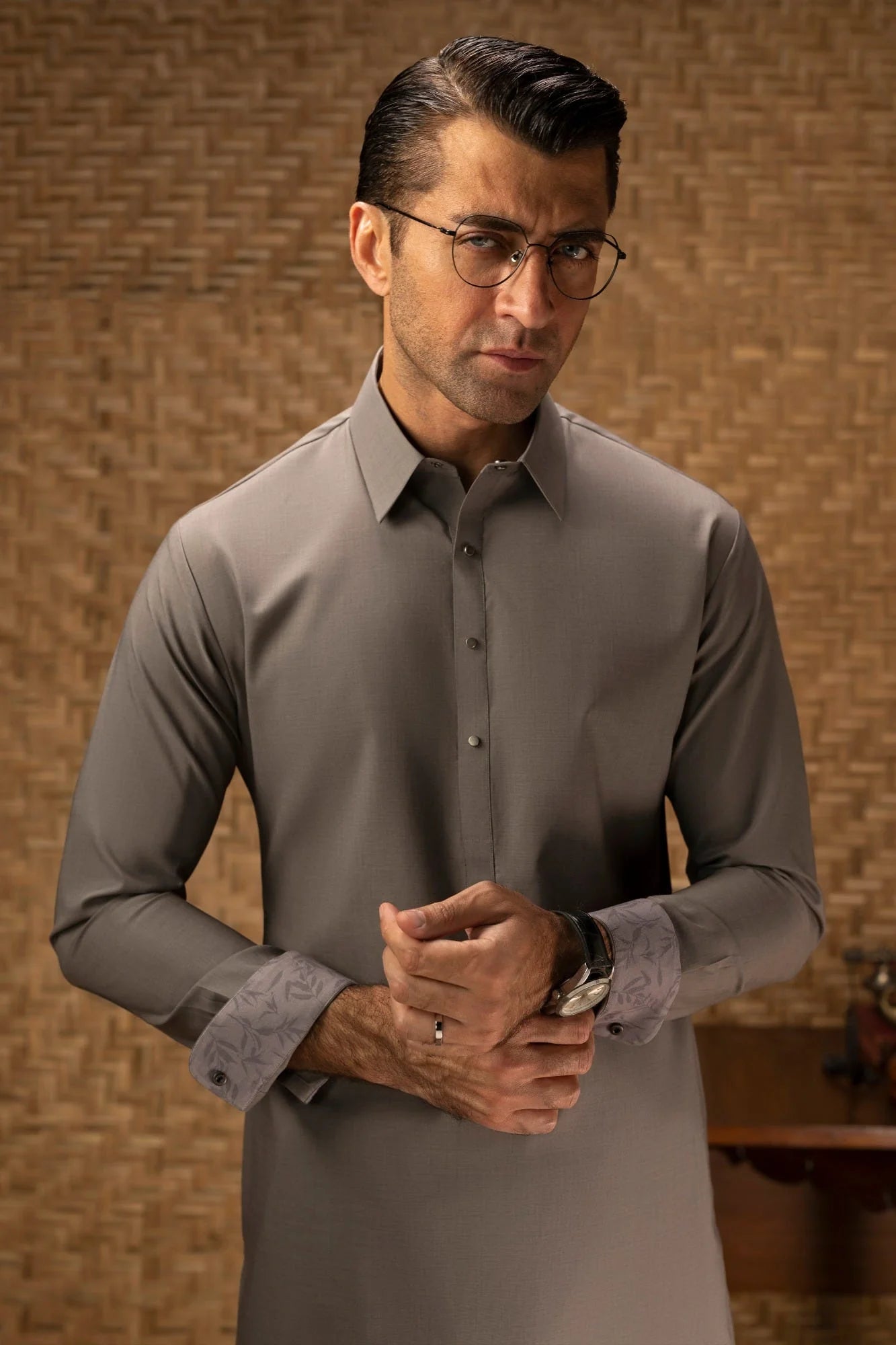 Grey  Exclusive kameez shalwar