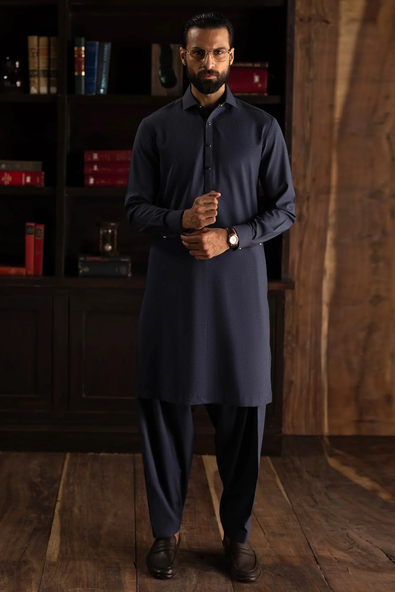 Blue Exclusive kameez shalwar