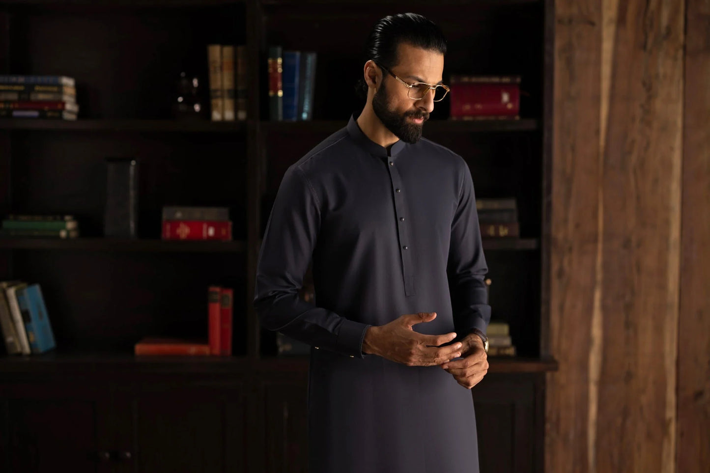 Purple Grey Exclusive kameez shalwar