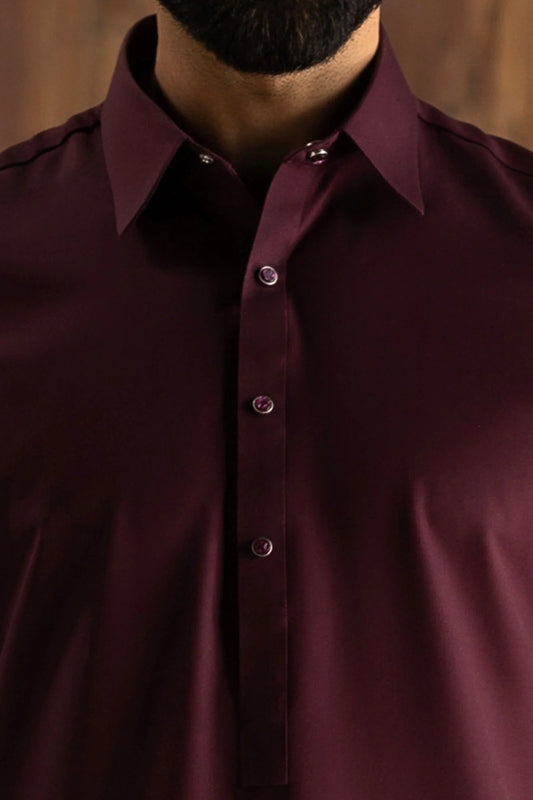 Maroon Exclusive kameez shalwar