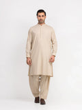 Men's Beige Shalwar Kameez