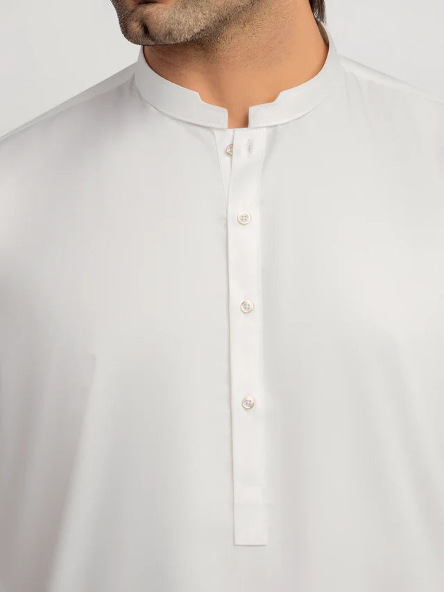 Men's Off White Shalwar Kameez