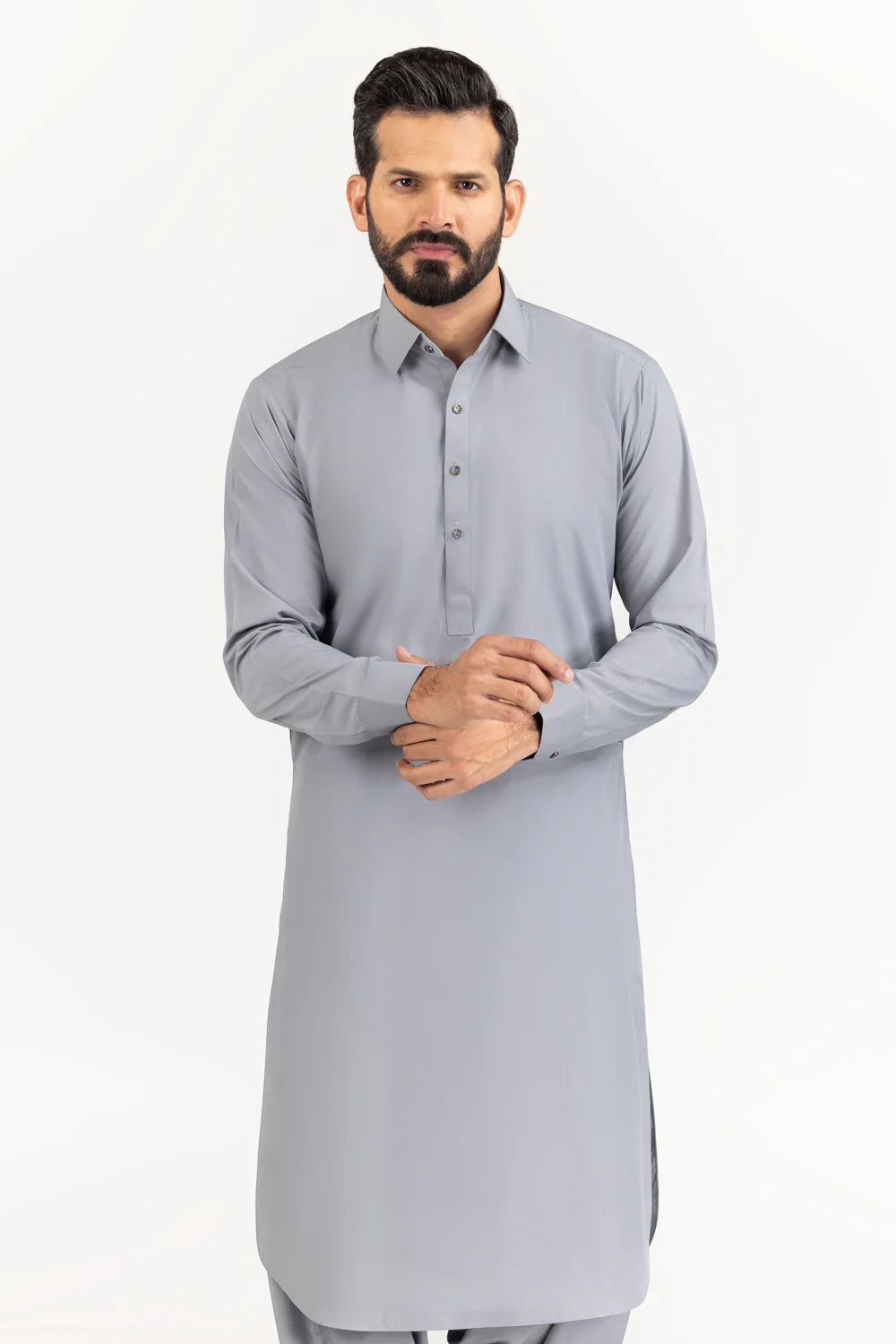 Blue Grey exclusive kameez shalwar