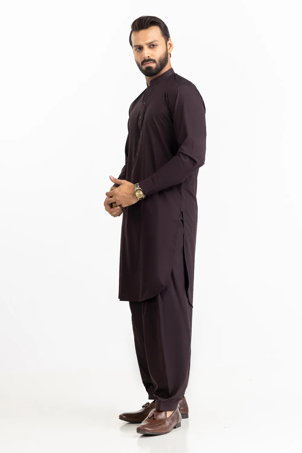 Chocolate Brown Exclusive Kameez Shalwar