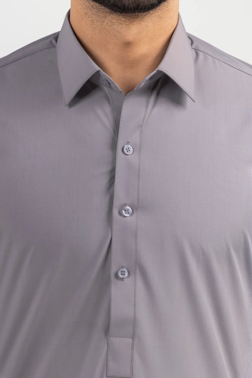 Conran Light Grey Kameez Shalwar