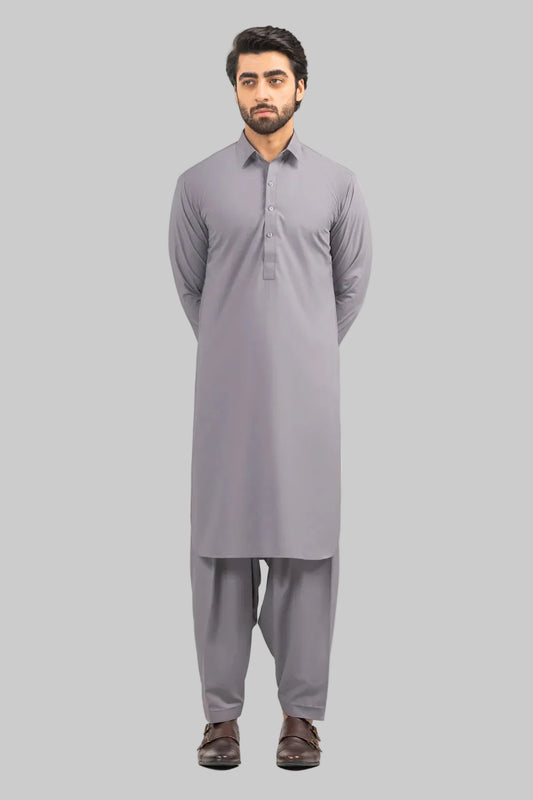 Conran Light Grey Kameez Shalwar