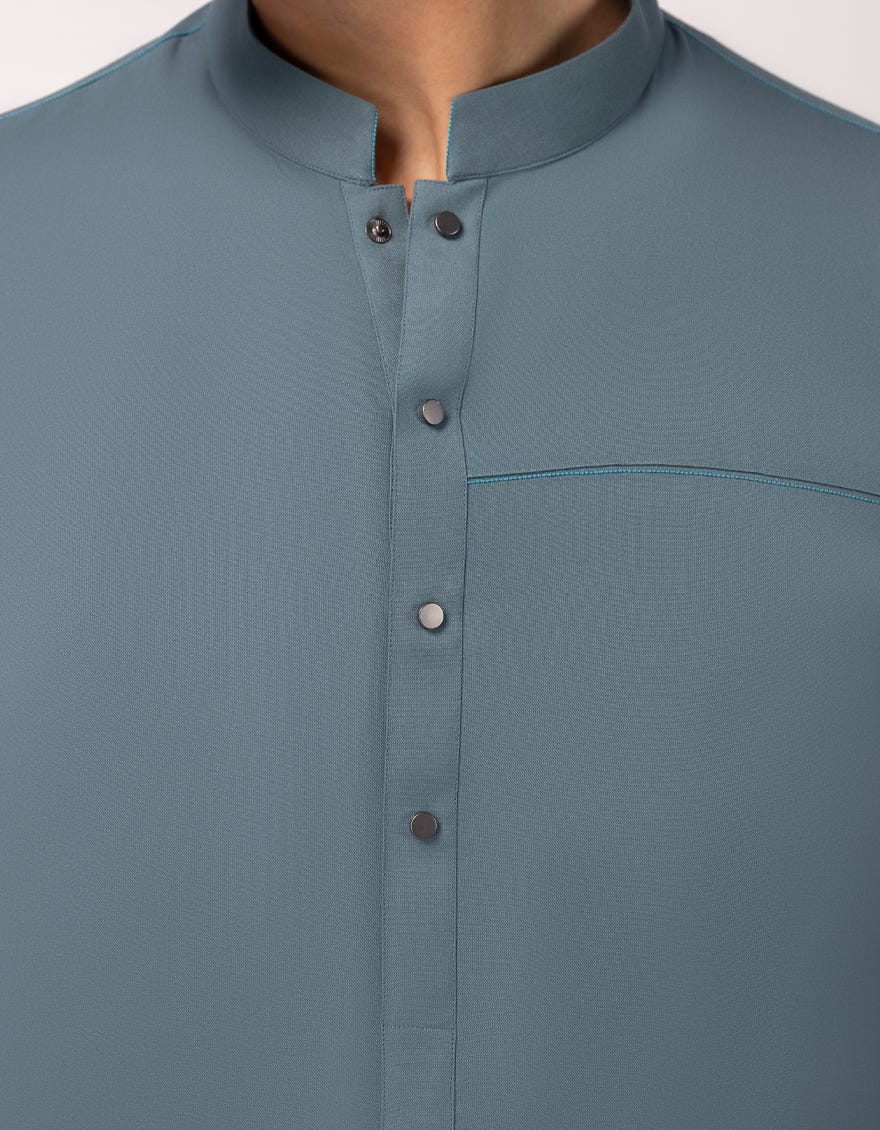 Dull Green Exclusive kameez shalwar