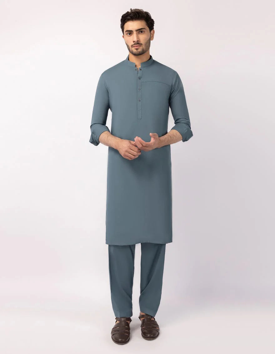 Dull Green Exclusive kameez shalwar