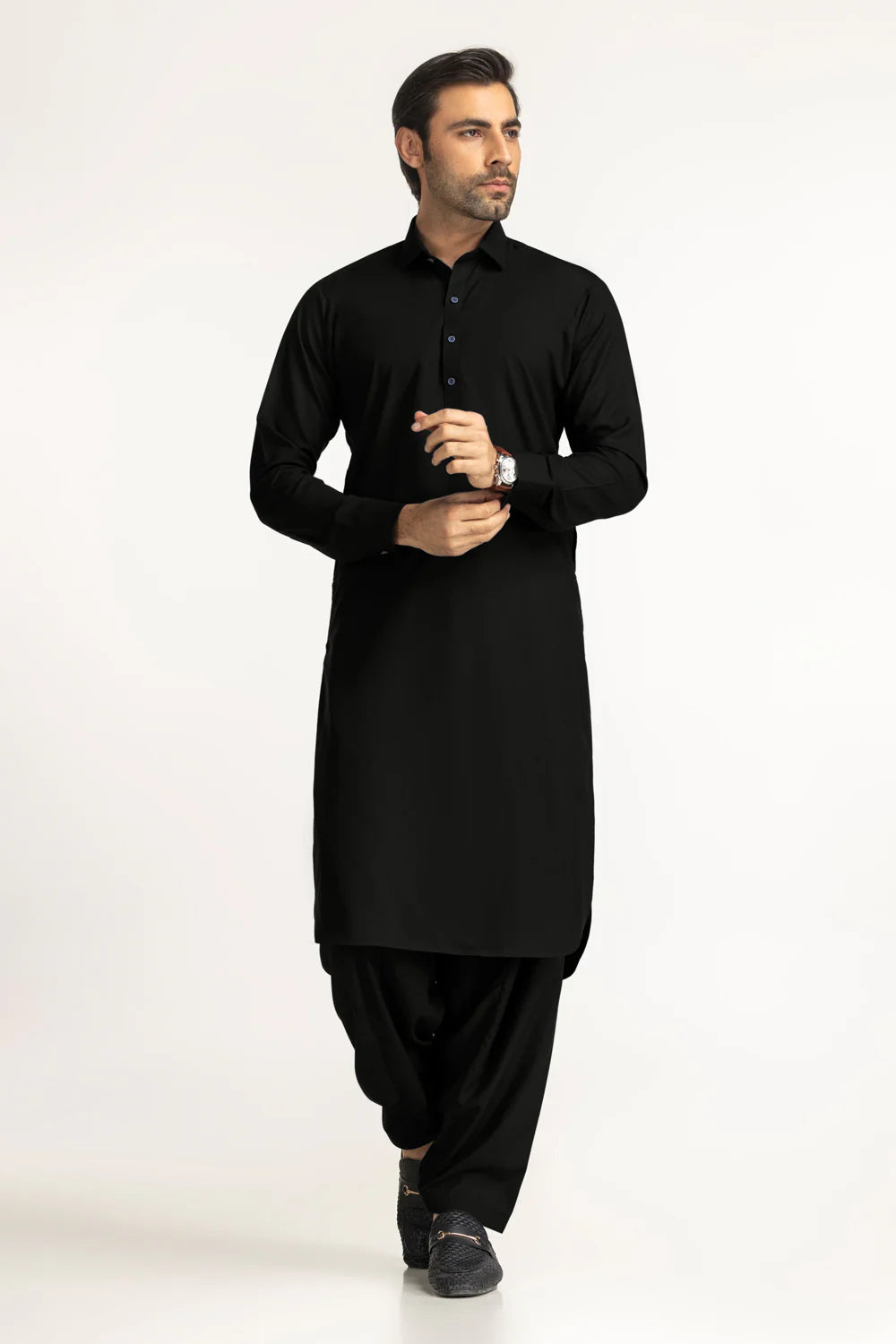 Conran Black Kameez Shalwar
